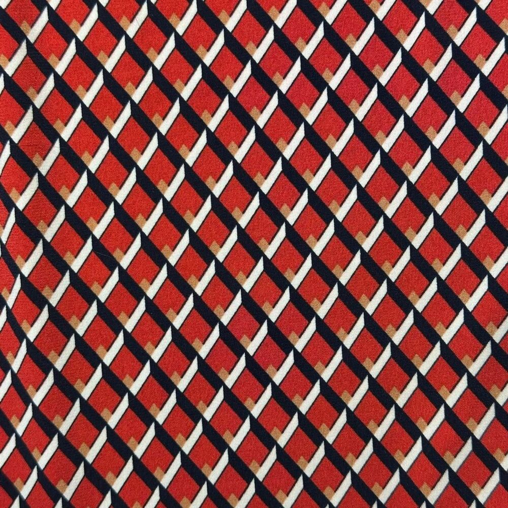 NWT Banana Republic Red Geometric Print Twist Front V-Neck Dress Size XS - Picture 4 of 8